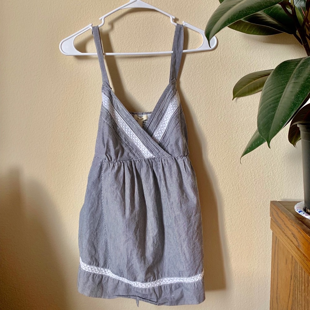 Maternity striped tank top